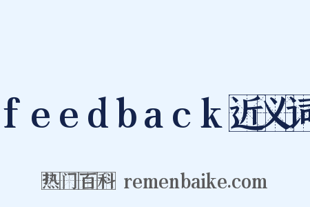 feedback近义词是什么意思的图片